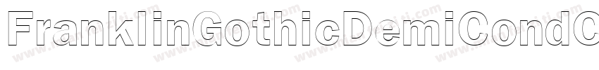 FranklinGothicDemiCondC Regular字体转换